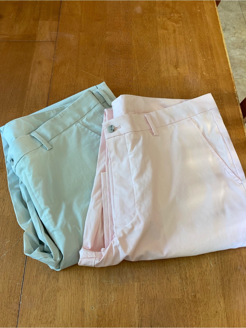 Bundle 2 pairs of Stantt Chinos European Fine Poplin - grey/pink-38x32- EUC!